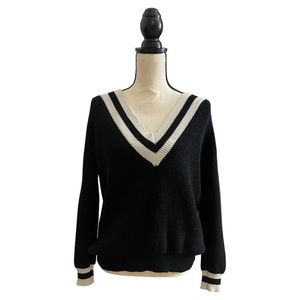 Varsity knit sweater